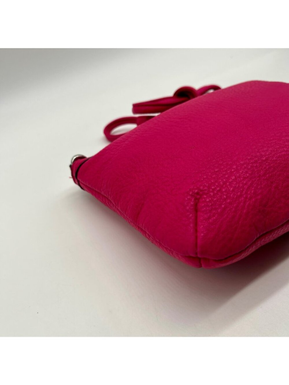 Calvin Klein Pink Pebbled Leather Crossbody Bag - Picture 8 of 10